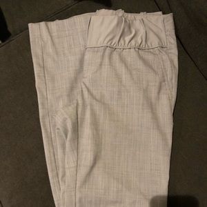 Grey maternity dress pants